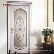 Solid Wood Flush Door with Full View Glass Tempered China